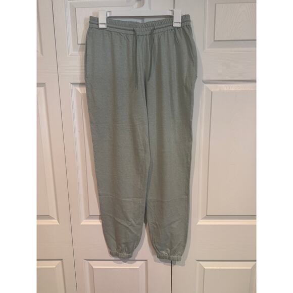 Sage Green Lounge Jogger Sweatpants Comfy Casual Athleisure Drawstring Pants - Picture 6 of 8